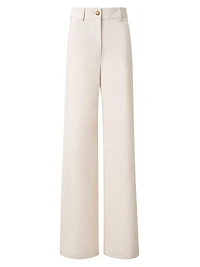 Cooper Cotton-Wool Wide-Leg Pants
