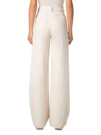 Cooper Cotton-Wool Wide-Leg Pants