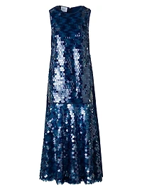 Dot Sequined Midi Dress