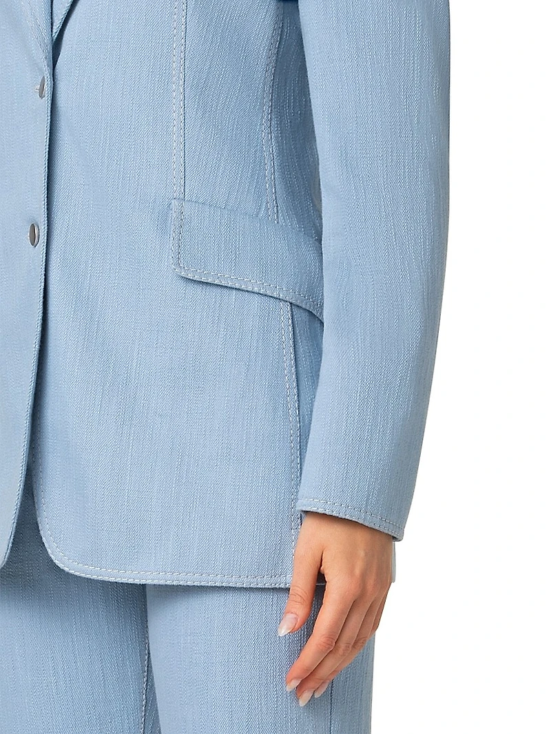 Stretch Denim Tailored Jacket