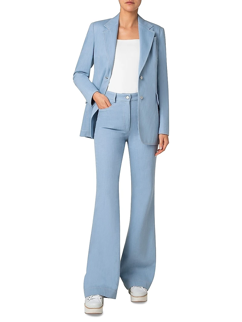Stretch Denim Tailored Jacket