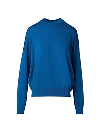 Mock Turtleneck Wool Sweater