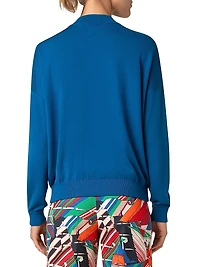Mock Turtleneck Wool Sweater