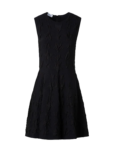 Jacquard Star Fit & Flare Minidress