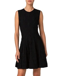 Jacquard Star Fit & Flare Minidress