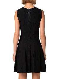 Jacquard Star Fit & Flare Minidress