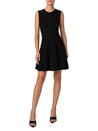 Jacquard Star Fit & Flare Minidress