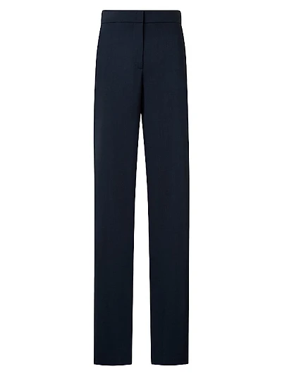 Marla Wool Straight-Leg Pants