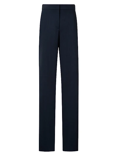 Marla Wool Straight-Leg Pants
