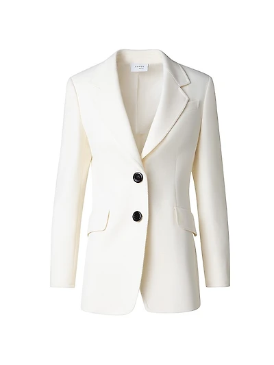 Gabardine Single-Breasted Blazer