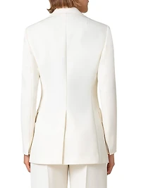 Gabardine Single-Breasted Blazer