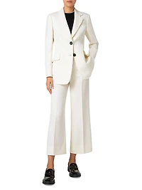 Gabardine Single-Breasted Blazer