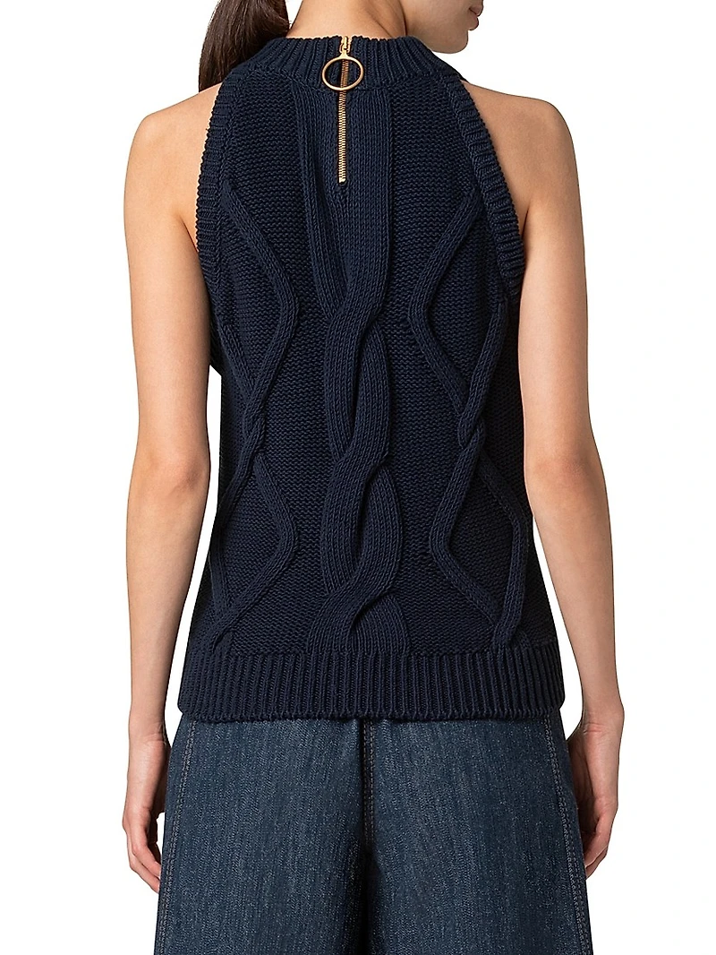 Chunky Cable-Knit Top