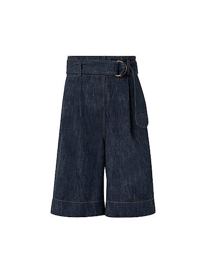 Fioretta Denim Bermuda Shorts