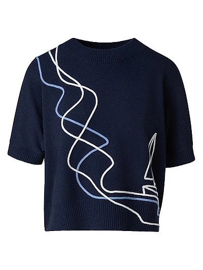 Sailboat Wool-Cashmere Sweater