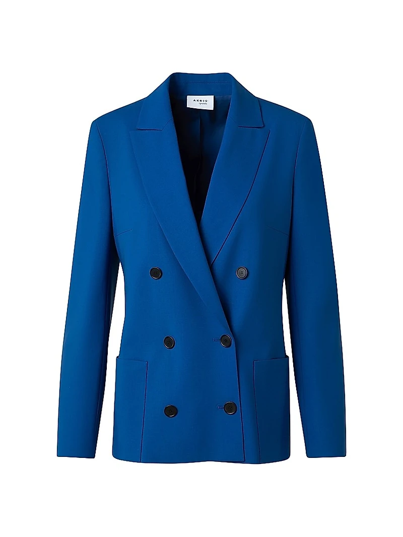 Wool Double-Breasted Blazer
