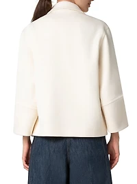 Wool Boxy Double-Breasted Blazer