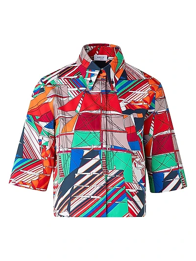 Sailboat Cotton Sateen Shirt