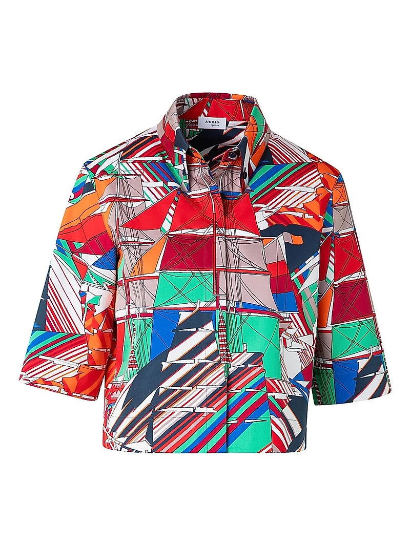 Sailboat Cotton Sateen Shirt
