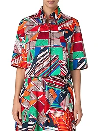 Sailboat Cotton Sateen Shirt