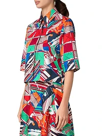 Sailboat Cotton Sateen Shirt
