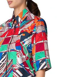 Sailboat Cotton Sateen Shirt