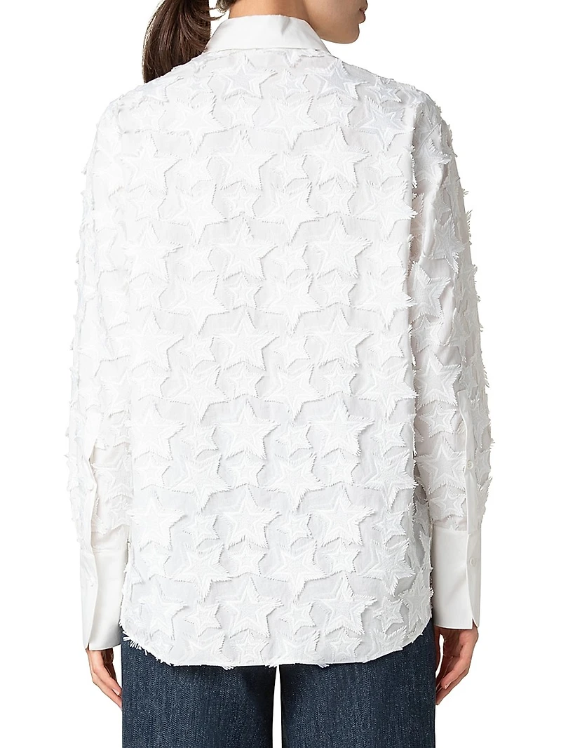 Star Embroidered Cotton Shirt