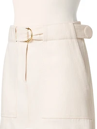 Cotton-Wool A-Line Miniskirt