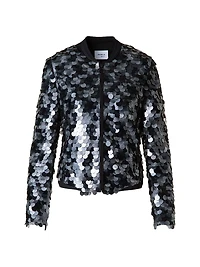 Sequined Bomber Jacket