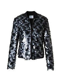Sequined Bomber Jacket
