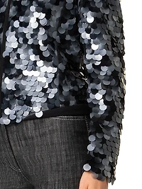 Sequined Bomber Jacket