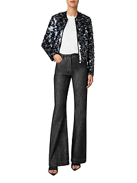 Sequined Bomber Jacket