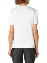 Cotton Puff-Sleeve T-Shirt