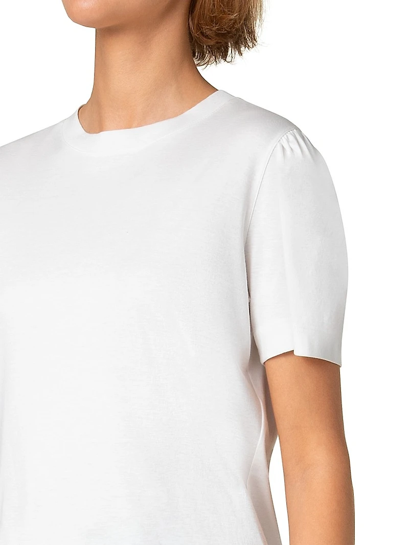 Cotton Puff-Sleeve T-Shirt