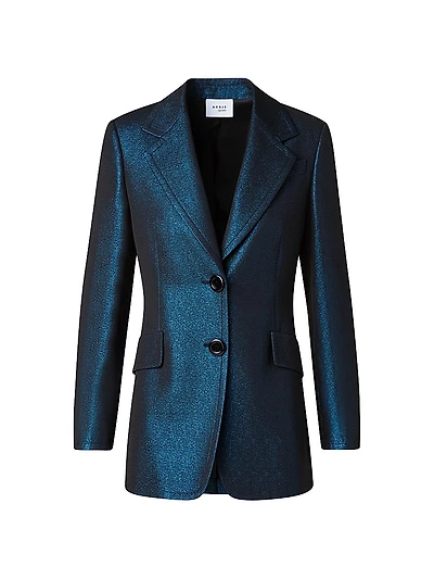 Shimmer Single-Breasted Blazer