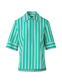 Deck Chair Striped Cotton Blouse