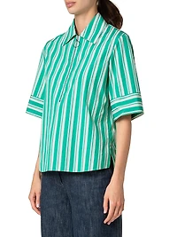 Deck Chair Striped Cotton Blouse