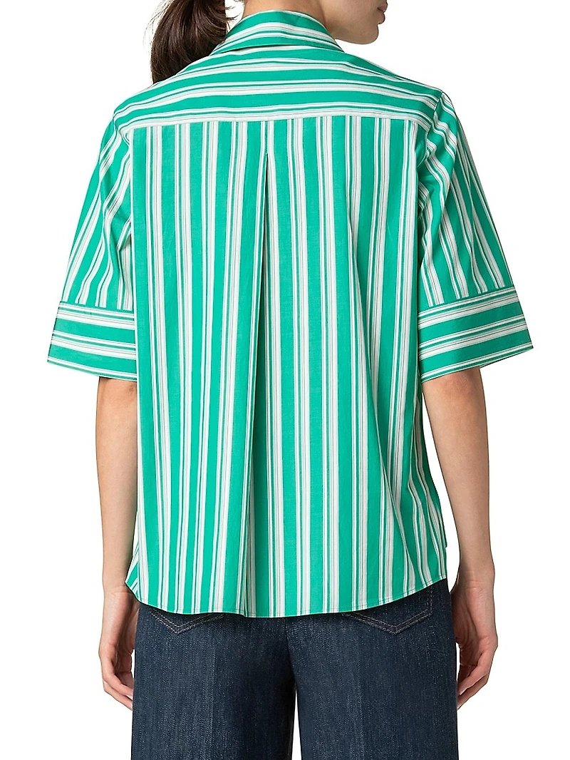 Deck Chair Striped Cotton Blouse