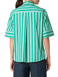 Deck Chair Striped Cotton Blouse