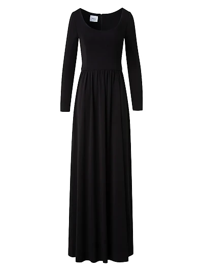 Crepe Jersey Maxi Dress
