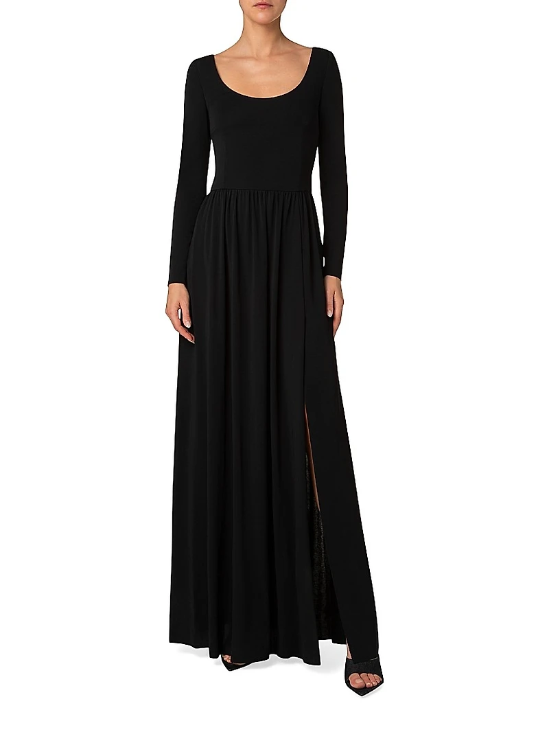 Crepe Jersey Maxi Dress