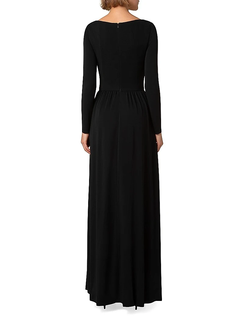 Crepe Jersey Maxi Dress