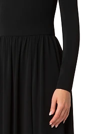 Crepe Jersey Maxi Dress