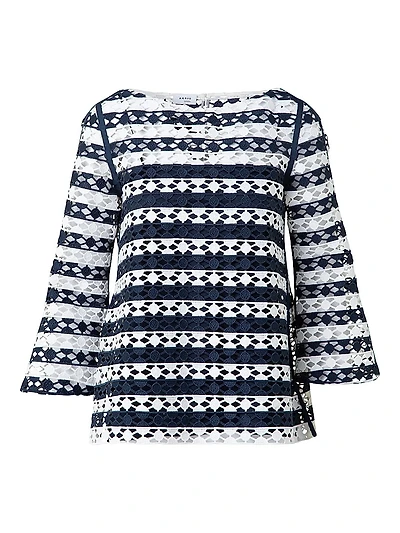 Guipure Lace Relaxed-Fit Top
