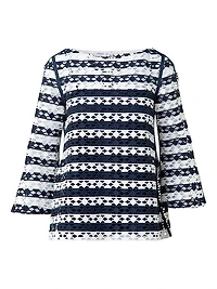 Guipure Lace Relaxed-Fit Top