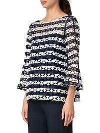 Guipure Lace Relaxed-Fit Top
