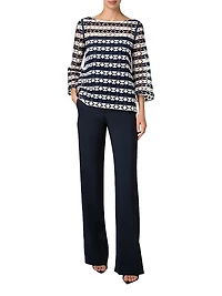 Guipure Lace Relaxed-Fit Top