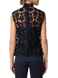 Star Sleeveless Tulle Top