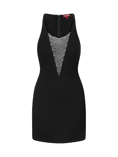Juliette Plunging Beaded Minidress