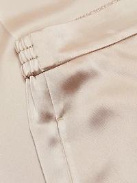 Ashlynn Satin Cropped Wide-Leg Pants